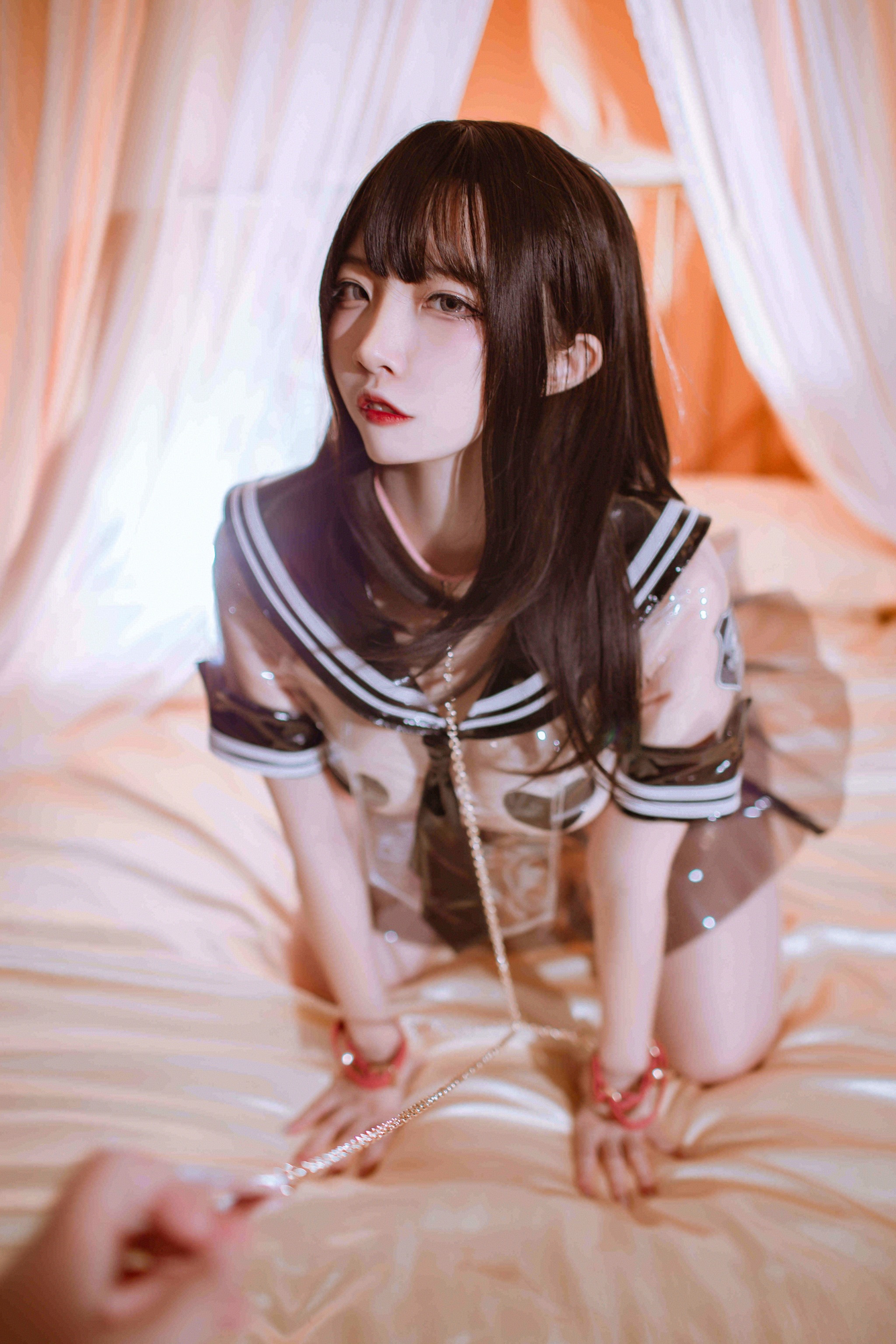 图片[1]-二佐Nisa – NO.132 二佐 私房 透明JK [40P]-XikXak